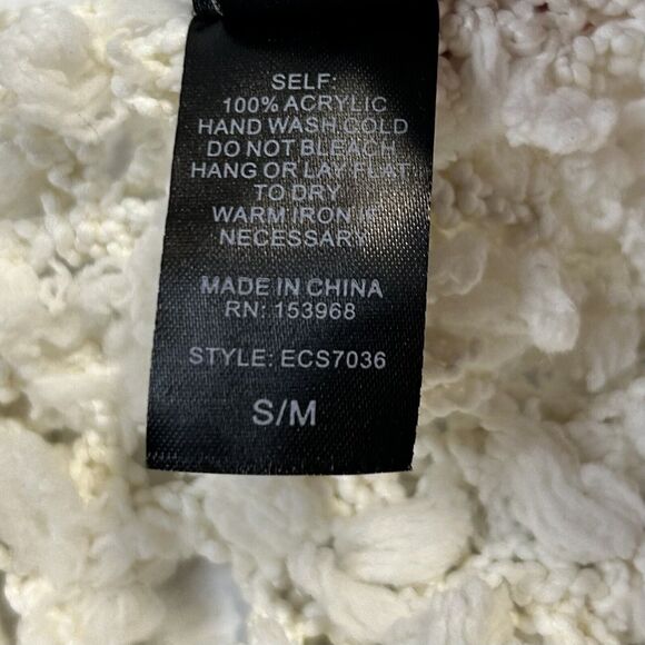 Windsor White Pom Blazer Jacket Womens Small Medium Open Front Streetwear - Picture 5 of 8